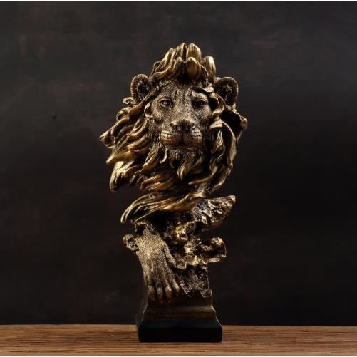 Statue de lion-effet résine-statue décorative