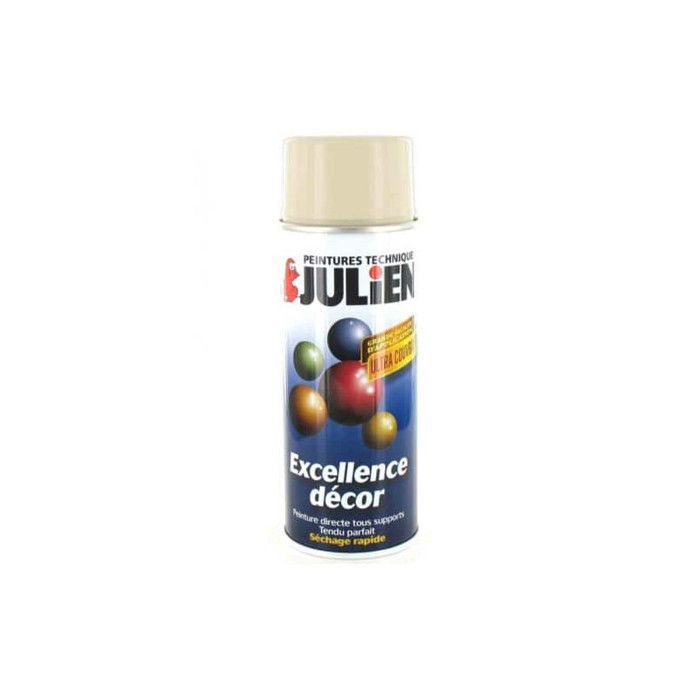 Peinture aérosol Julien ivoire 400ml Ral 1015