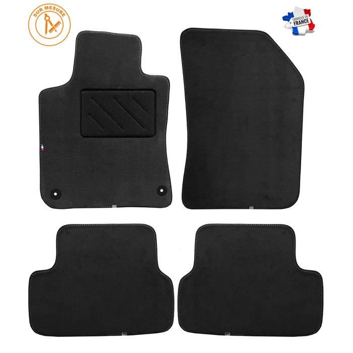 HVD Tapis Voiture pour Fiat 500 II Depuis 01/2016 | Sur Mesure | Moquette de Qualité & Antidérapante - Finitions Soignées