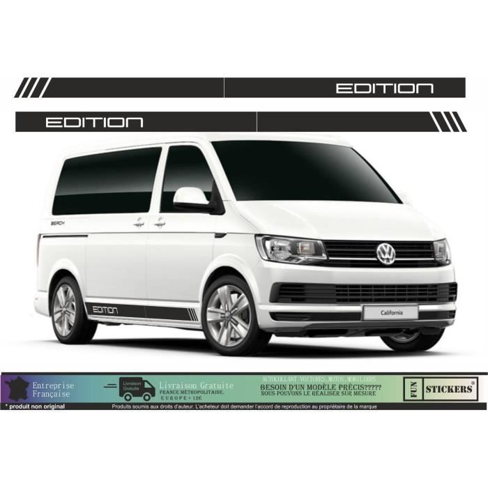 Van VW Volkswagen T4 T5 T6 Kit Décoration Noir - Sticker Autocollant Graphic Decals - Edition