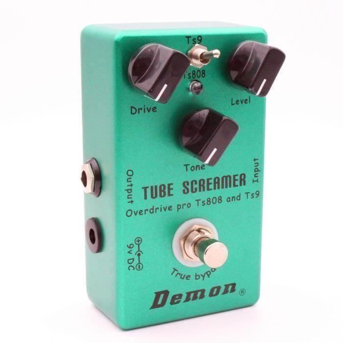 MOSKY Pédale D'Effet de Guitare Électrique Vintage Pro Surdimensionné Screamer Tube Ts808 Demon