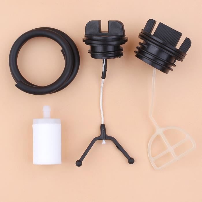 Kit de Service de filtre de ligne de tuyau de bouchon de réservoir de carburant de gaz pour Husqvarna 50 51 55 136 137 141 142 254