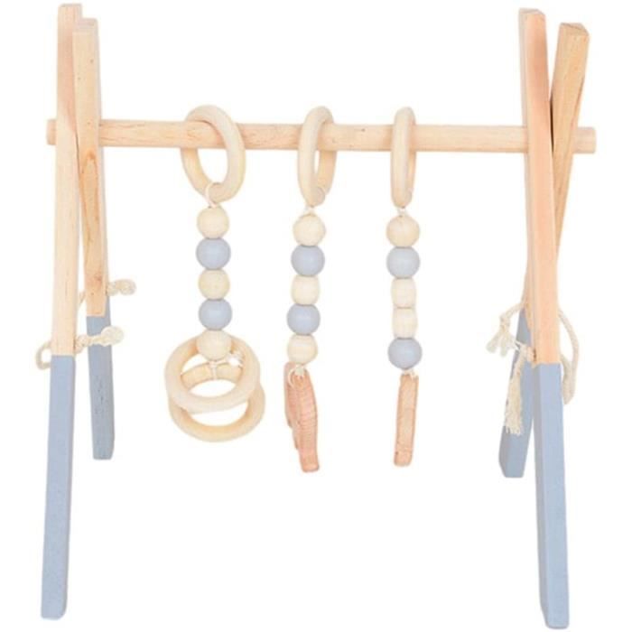 Portique D Eveil Bebe Bois,Jouet En Bois Jeux De Gymnastique Société Gym De Jeu Pour Bébé,Barre Suspendue De Centre D'activit 352