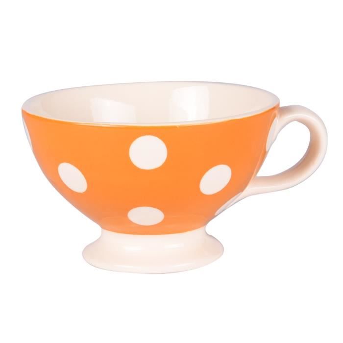 Mini jumbo pois 30 cl orange - Déjeuner Sur L'herbe Orange