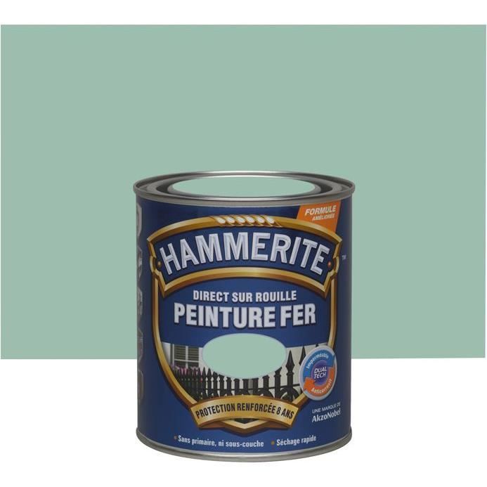 Hammerite fer martelé 0.75l vert jade