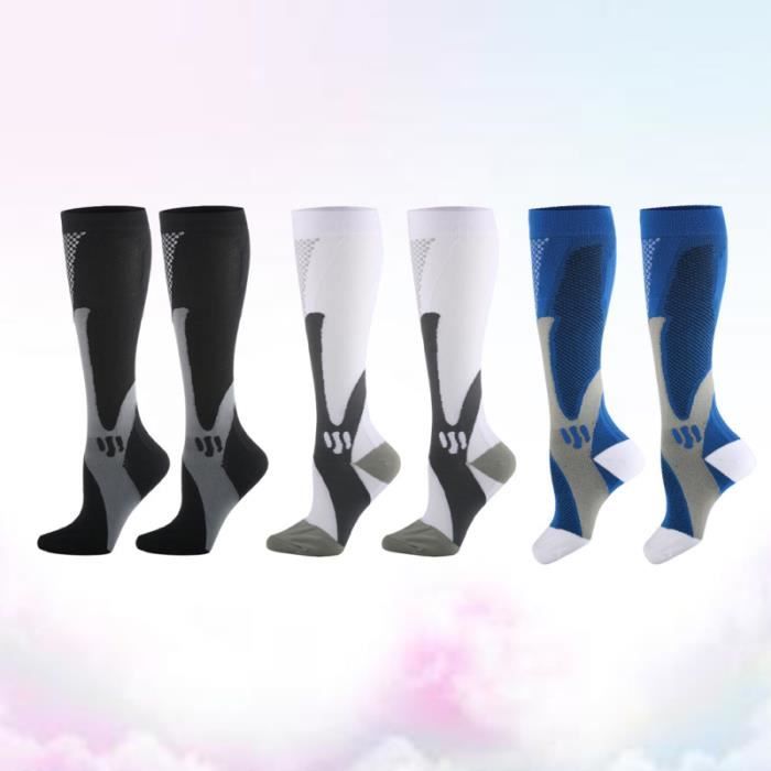 3 paires de chaussettes de de sport de football Running CHAUSSETTES DE RECUPERATION - CHAUSSETTES DE