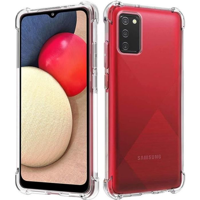 Coque Antichoc Silicone Transparent pour Samsung A02S - Phonillico®
