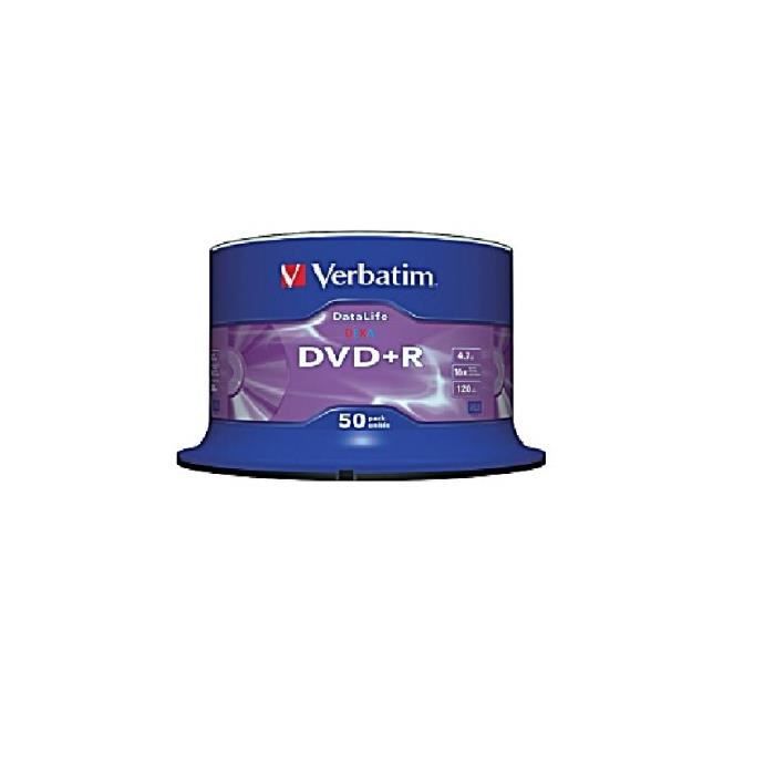 50 DVD+R Verbatim DataLife Matt