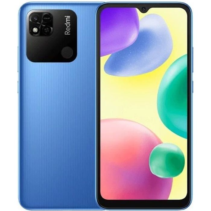 XIAOMI REDMI 10A 2Go 32Go Bleu Écran 6.53″ Dot Drop MediaTek Helio G25 5000mAh (typ) 13MP Double caméra
