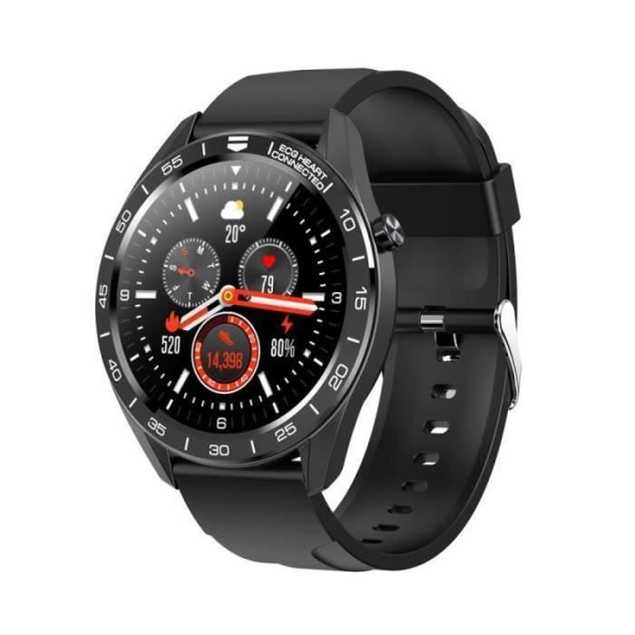 ZG26691-Montre Connectée Sport WB02 Hommes Femmes Noir Écran Tactile Complet Suivi Santé Forme de Remise Multi-fonction Sport