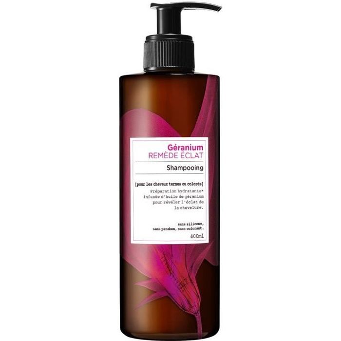 L'OREAL PARIS Botanicals Shampooing Géranium Remède Eclat - Cheveux ternes ou colorés - 400 ml