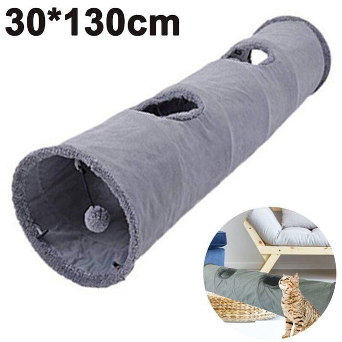 Meilleurs prix pour Tunnel Pliable pour Chat Durable avec Balle et Trou Pour Chats Lapins et Petits Animaux couleurs multiples YYV