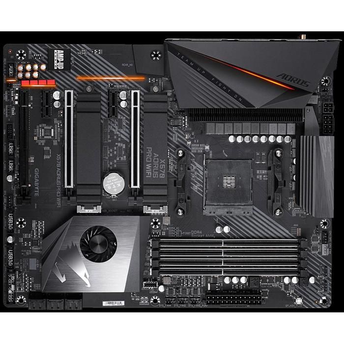 Carte mère GIGABYTE X570 AORUS PRO WIFI AMD X570 Socket AM4 4xDDR4 SDRAM 128GB ATX - Gigabyte
