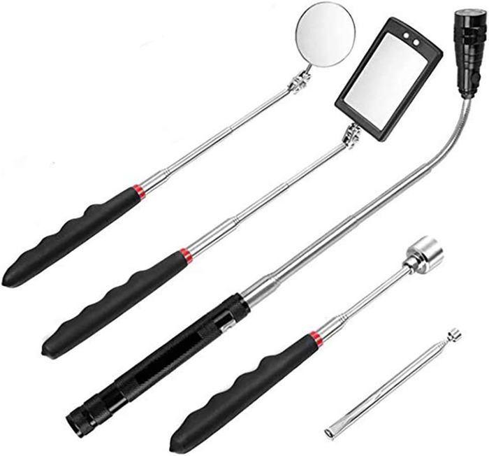 Outil Magnétique Flexible 60 Cm - Ramasse Vis Et Écrous - Poignée Antidérapante - Pour Garage Et Bricolage