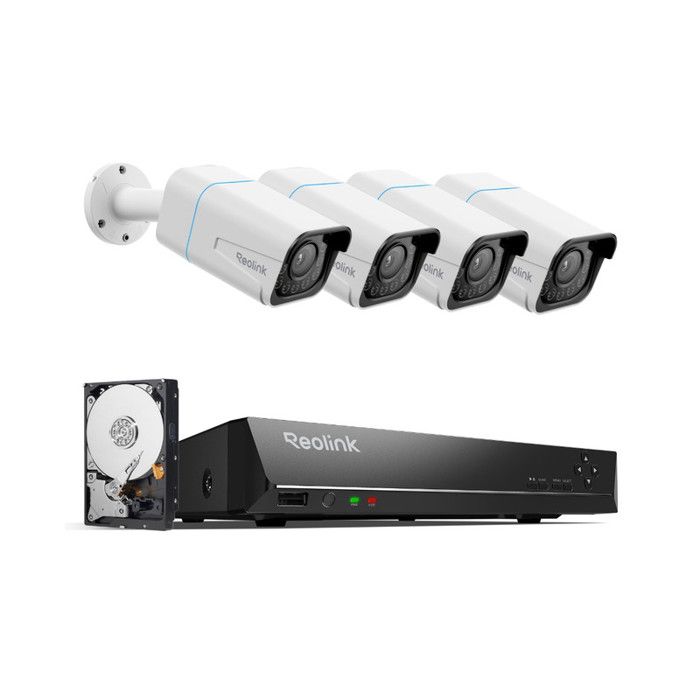 Reolink Kit Vidéo Surveillance,RLN8-410 8CH 2To PoE NVR et 4X 8MP ...