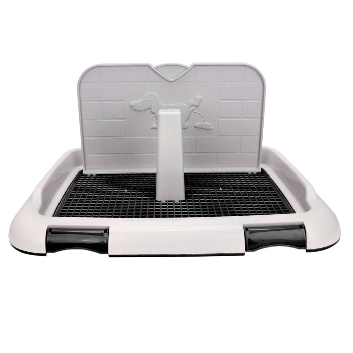 Comparer les prix de Toilettes pour chiens et chiots, bac à litière pour chats avec clôture programmée, toilettes d'intérieur pour animaux, noir