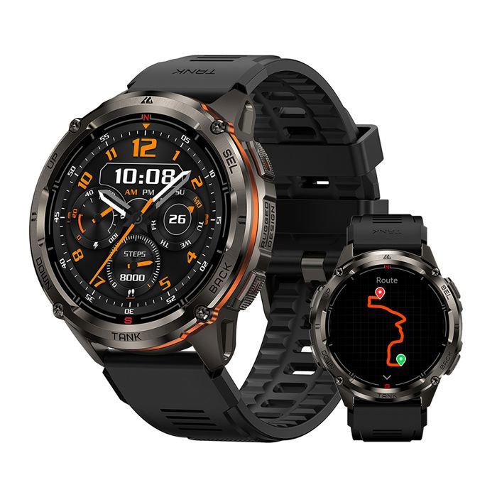 Montre Connectée homme SmartWatch Sport GPS 5ATM KOSPET T3 ULTRA 2 1.43 Tracker dActivit Android iOS Samsung Xiaomi Iphone - vue 2