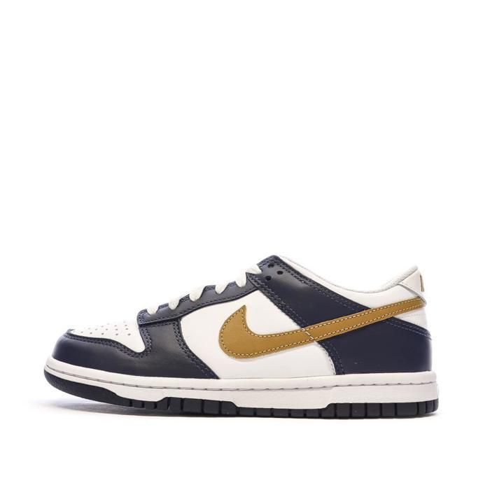 Nike Baskets Bleu/Marron Junior Nike Dunk Low