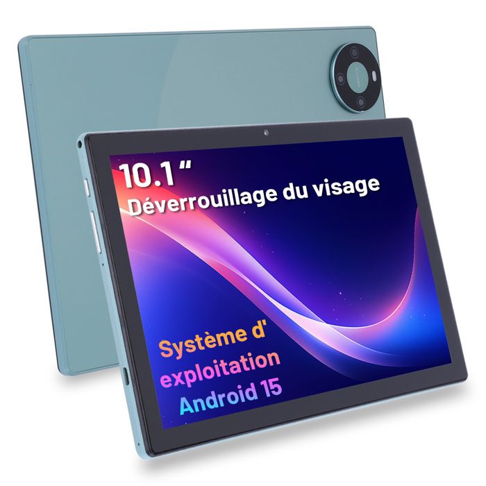 Tablette 10 Pouces Android 13 Tablette, 16 Go RAM 128 Go ROM, Caméra