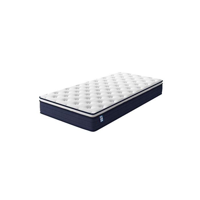 Matelas 90 x 190cm -TUNCCO® - Ressorts ensachés - 7 Zones de confort - Equilibré - 25 cm - CONFORT DESIGN