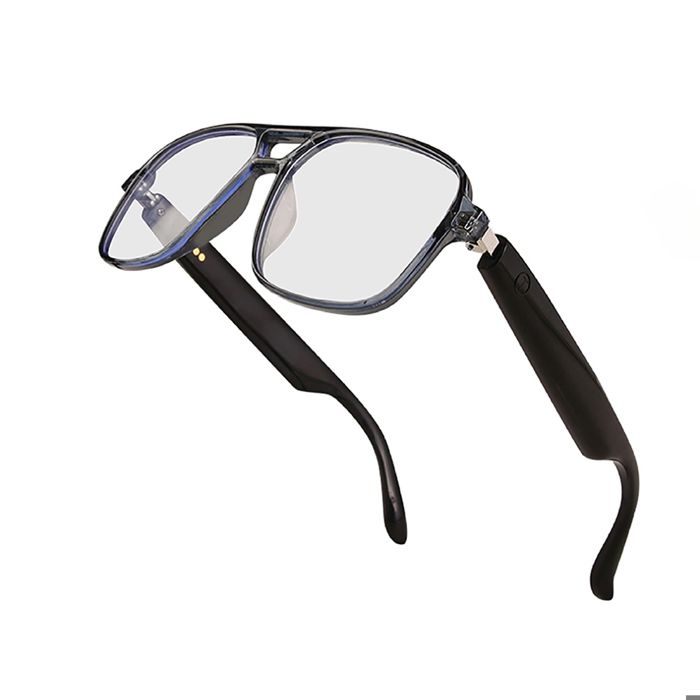 Lunettes Connectées Bluetooth Modèle Sharp avec Audio Intégré Ultra Léger Noir