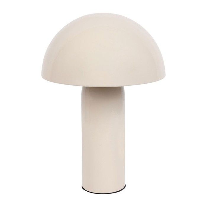 Lampe en métal champignon coloris beige Lampe en métal champignon coloris beige