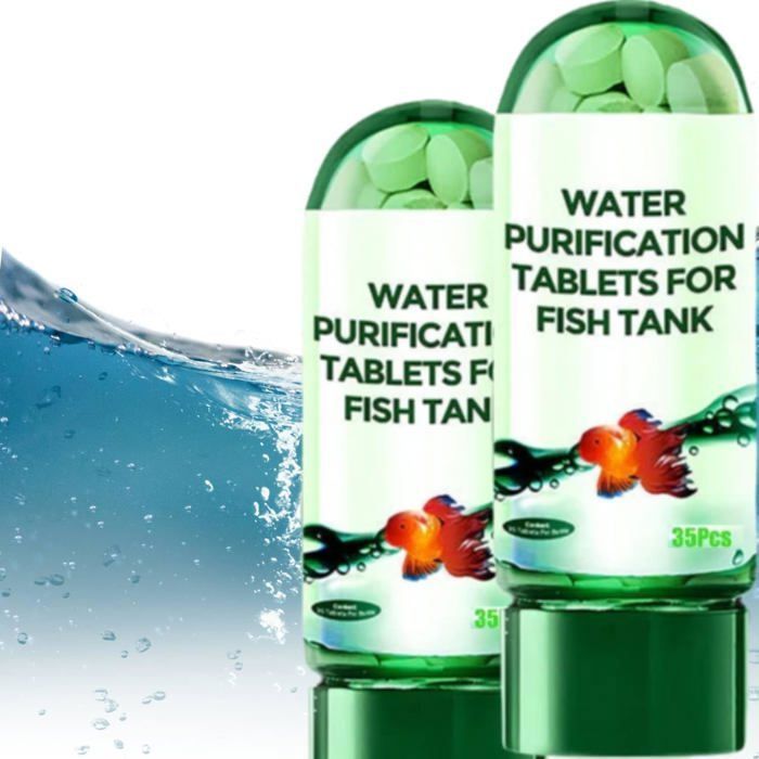 Powerful Aquarium Water Purification Tablet Non-Toxic and Fast Water Purification Aqua Safe for Fish Tank AQUARIUM Mul ENTRETIEN