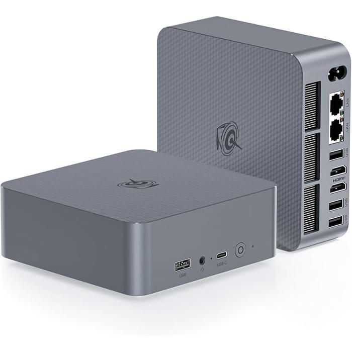 Mini PC Beelink EQR5 Windows 11 Mini PC de bureau Ordinateur de bureau Mini ordinateur Ryzen 5 42 GHz Double Ethernet et HDMI Neuf - vue 4
