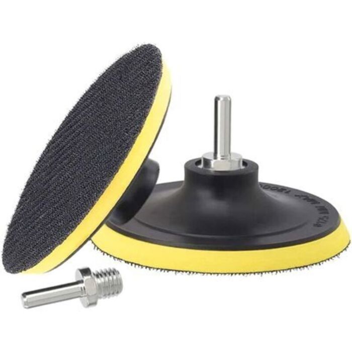 Lot de 2 Plateaux de Ponçage 125mm Disques Abrasifs Assiette de Ponçage avec Filetage M14 Fermeture Auto-agrippante Plaque de S