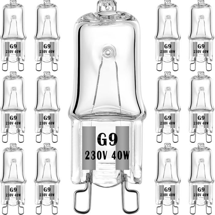 Ampoule halogène G9 40W 230V blanc chaud (lot de 12) Ampoule halogène G9 40W 230V blanc chaud (lot de 12)