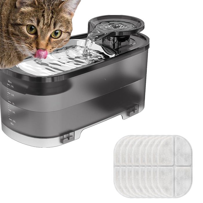 Lot 8 filtres universels fontaine à eau chat chien coton PP charbon noix coco résine filtration triple remplacement facile Lot 8 filtres universels fontaine à eau chat chien coton PP charbon noix coco résine filtration triple remplacement facile