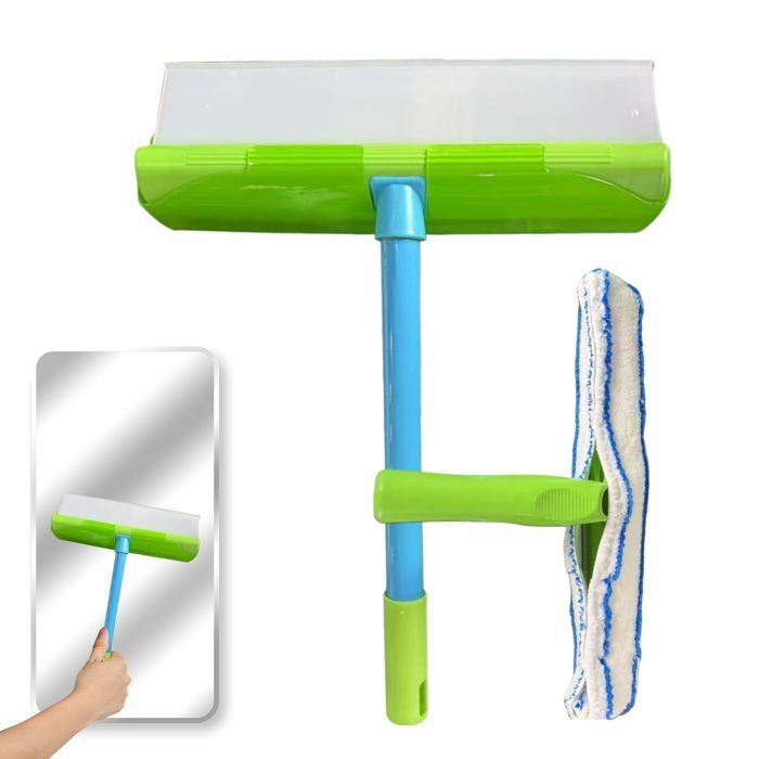 Nettoyeur de vitres avec réservoir deau - Raclette en silicone anti-rayures grattoir de nettoyage pour vitres de voiture miroirs