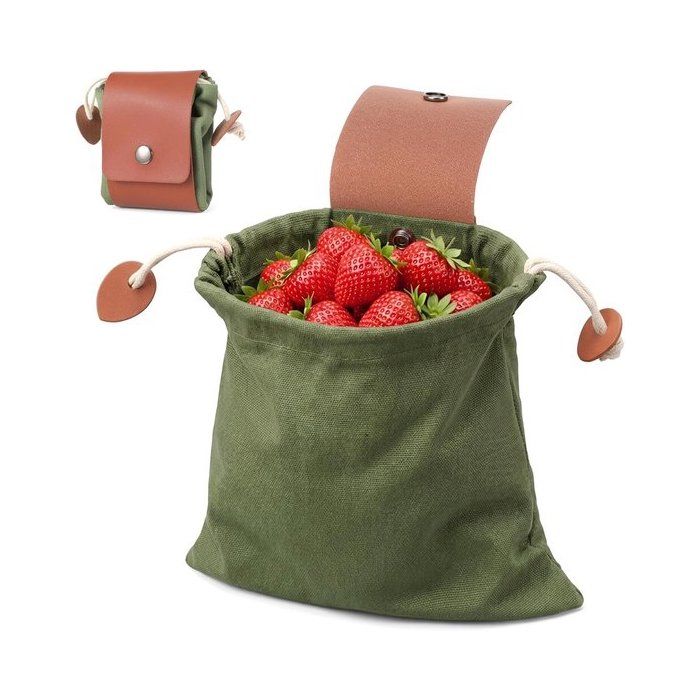 Sac pliable en toile avec cordon de serrage–pour plantes et fruits et légumes–Sac de rangement idéal camping et les activités