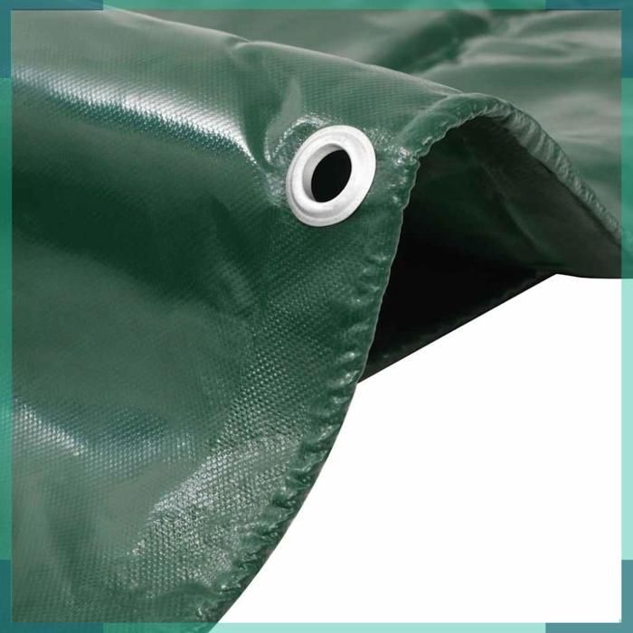 FHE Tarps Toile avec revêtement en - PVC - Imperméable - Anti-UV - Vert - 3x4 m