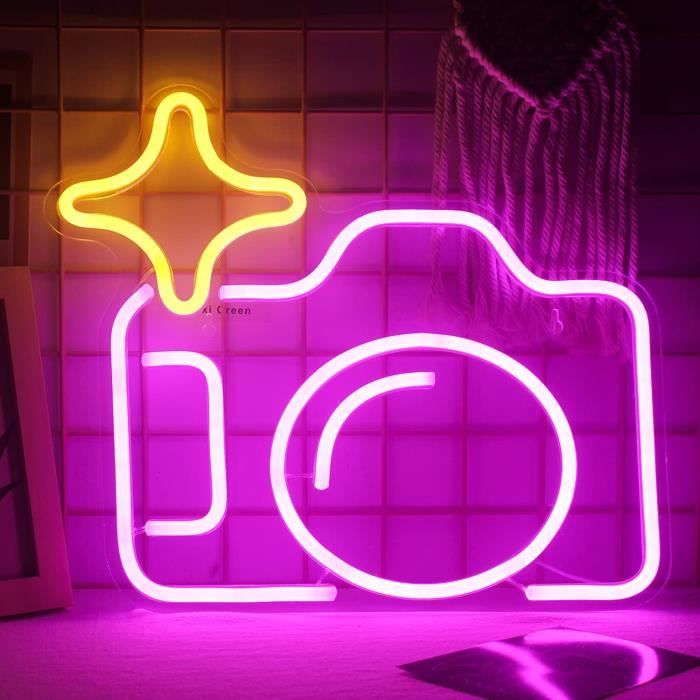 MINGYTN Enseigne Néon LED Orange Lever Et Coucher De Soleil - Décoration Murale 38cm X 20cm