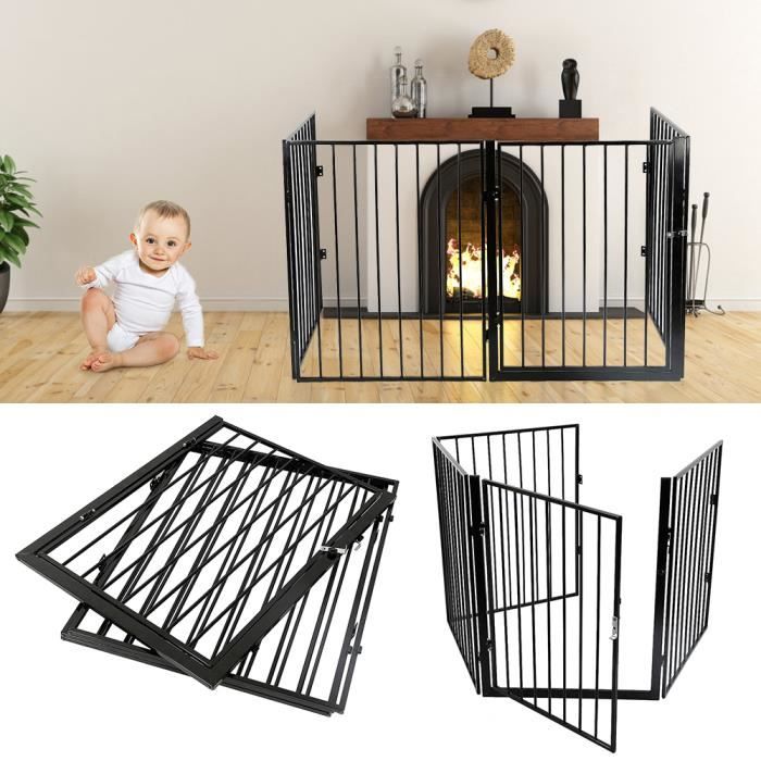 Barrière de Sécurité Enfant Clôture de Pare-Feu de Cheminée Grille de  Protection pour Cheminée Escaliers et Parc - Cdiscount Puériculture & Eveil  bébé