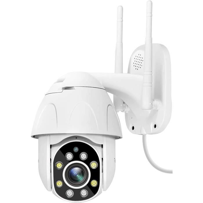 Caméra Surveillance Interieur, WiFi 2.4GHz/5GHz avec 360°Pan/Tilt IR  Nocturne Détection de Mouvement, Audio Bidirectionnel - Cdiscount Bricolage