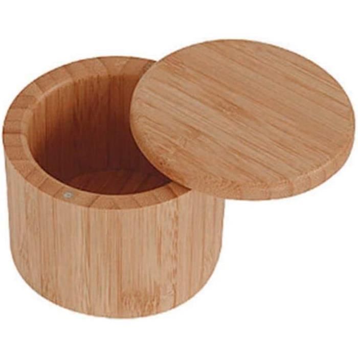 Lot De 4 Bocaux à épices Avec Couvercle En Bambou, Couvercle