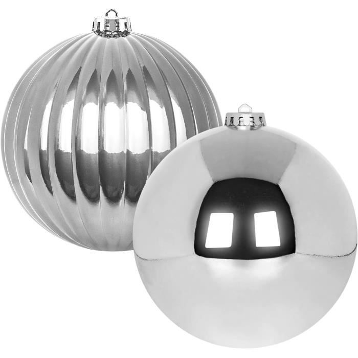 Boules De Noël Géantes 80 Cm Pour Déco Commerciale - Bc-fx - Lot De Décorations Festives
