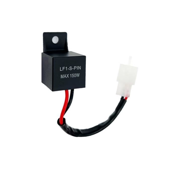 Relais Clignotant LED 12V 2 Broches Keenso - Pour Moto, Réglable, Résout Le Clignotement Trop Rapide - Compatible Z750 Et Autres