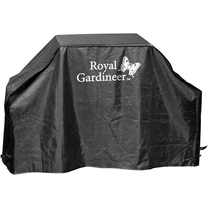 Housse De Protection Pour Barbecue Rond – 89 X 69 X 115 Cm – Imperméable 210D – Résiste à La Pluie, Poussière Et UV – Gris, Noir, Blanc, Marron - 3