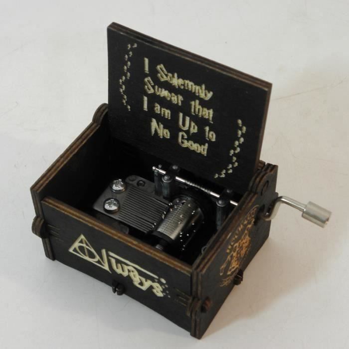 Noir Boite A Musique En Bois A Manivelle Avec Harry Potter Cadeau Musical Pour Anniversaire Fete Decor Pour Chambre Cdiscount Puericulture Eveil Bebe