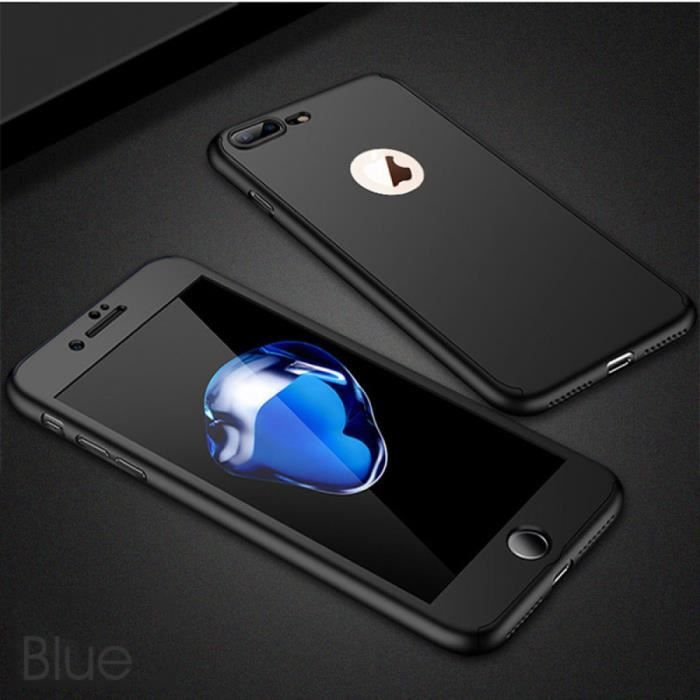 Kit Protection IPhone XR : Coque Souple Silicone Noir + Verre Trempé - Anti-chocs Et Rayures - Neuf