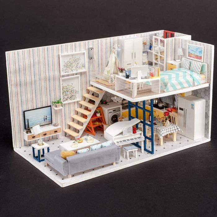 Vente Village De Noel Miniature Village De Noel Manege De Noel Decor De Noel Maison En Bois De Bricolage Miniature Maison Led Meubles Decorer Des Cadeaux De Achat Vente Village Manege