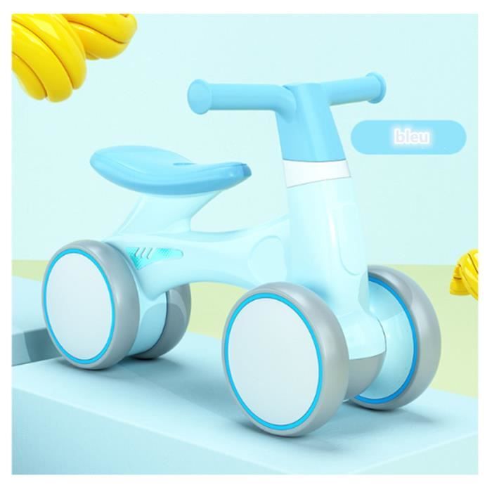 Marbeine Draisienne Velo Interieur Enfant Velo Bebe Sans Pedales Securite Pour Premier Anniversaire Cadeau 1 3 Ans Bleu Cdiscount Jeux Jouets