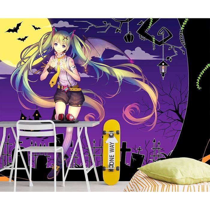 3d Hatsune Miku Chateau Crow 379 Japan Anime Fond D Ecran Mur Peintures Murales Amovible Murale Auto Adhesif Papier Peint Cdiscount Bricolage