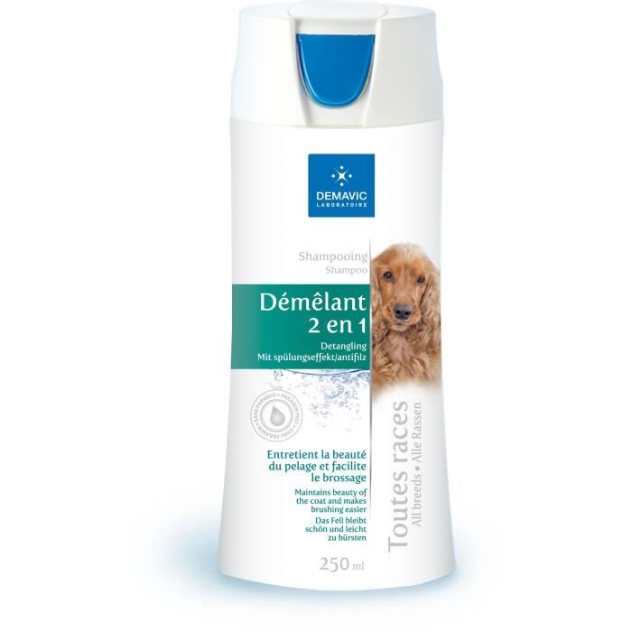 DEMAVIC Shampooing démêlant - 250 ml - Pour Chien