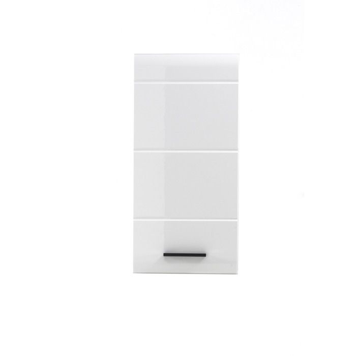 trendteam smart living 1116-501-01 skin placard murale de salle de bain blanc ultrabrillant lxhxp 30x77x23 cm