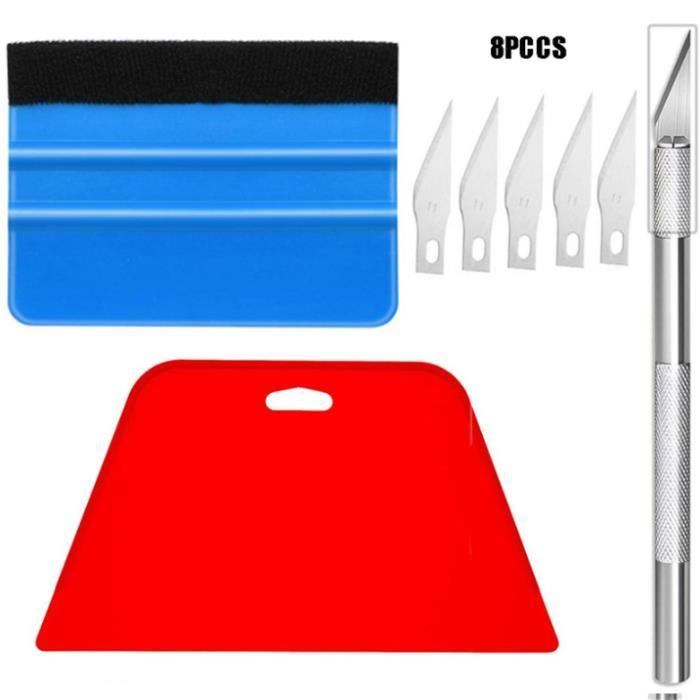 Outil Professionnel De Teinture De Vitres Auto - Lampe LED Puissante, Patins Magnétiques Anti-rayures - Pour Coupe Et Pose De Films