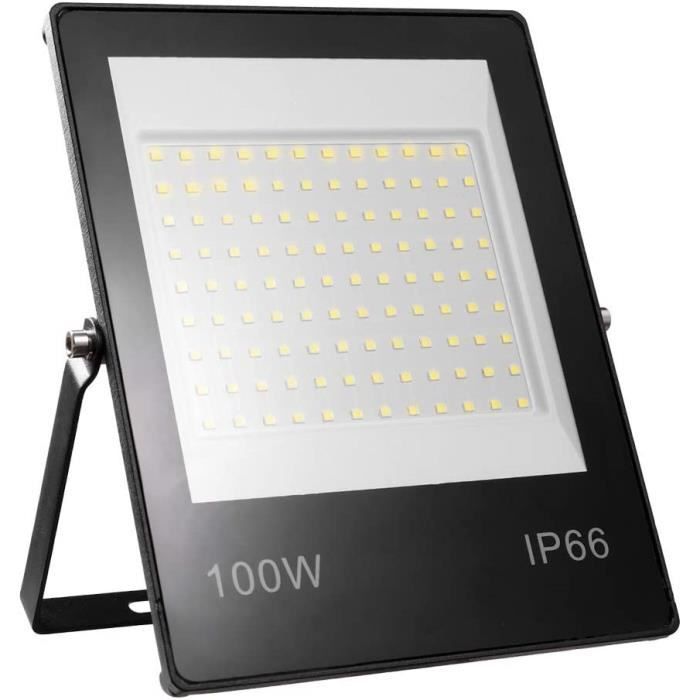 100W Projecteur LED Extérieur, YIQIBRO 10000LM Eclairage Extérieur LED,IP67  Spot Led Extérieur Blanc Froid.153 - Cdiscount Maison